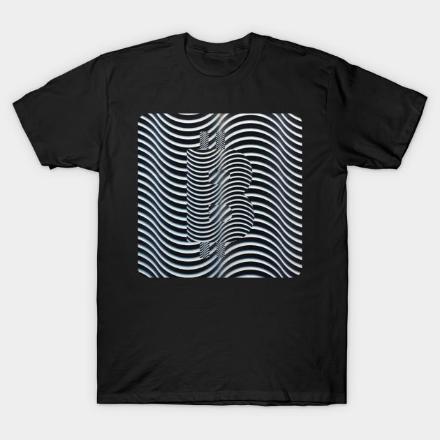 Bitcoin Black & White T-Shirt by RedSparkle 